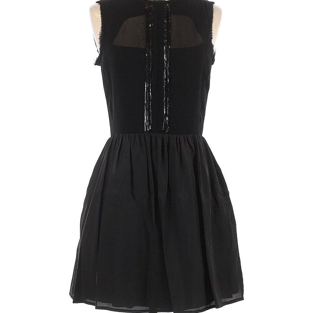 Jessica Simpson Fit & Flare Black Cocktail Dress Sz 8 NWT